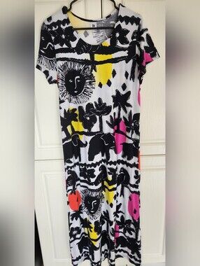 NANSO Printed Maxi Dress M